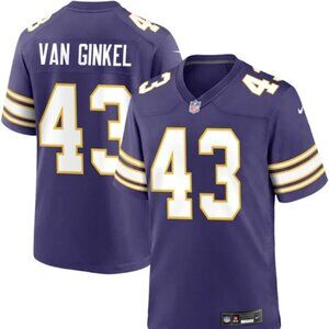 #43 Andrew Van Ginkel Stitched Purple Jersey
